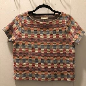 Madewell colorful boxy top xxs
